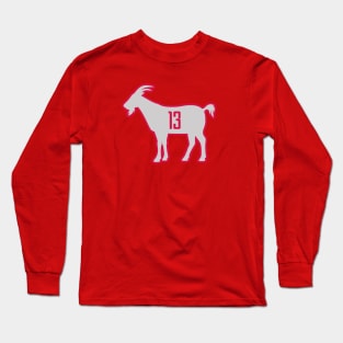 HOU GOAT - 13 - Red Long Sleeve T-Shirt